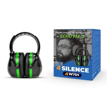4WRK fültok Echo FM-2 SNR 33 dB fekete-zöld