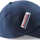 Beechfield baseball sapka Low Profile Heavy Cotton Drill 5P tengerkék
