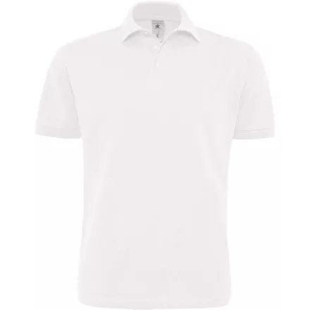 B&C galléros póló Heavymill 230 fehér