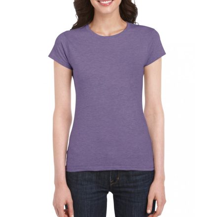 Gildan női póló Ring Spun 150 melírozott lila