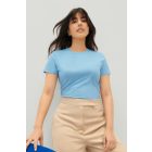 Gildan női póló Ring Spun 150 világoskék