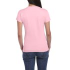 Gildan női póló Ring Spun 150 világos rózsaszín