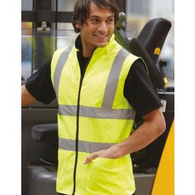 Yoko Hi-Vis Fleece Reversible Bodywarmer