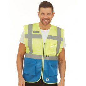 Yoko Hi-Vis Open Mesh Executive Waistcoat