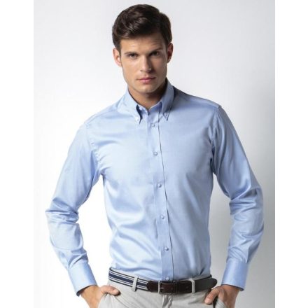 Kustom Kit Tailored Fit Premium Oxford Shirt LS