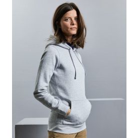   Russell női pulóver Authentic Hooded Sweat 280 melírozott szürke