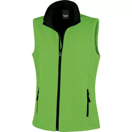 Result női mellény Soft Shell Bodywarmer 280 zöld-fekete
