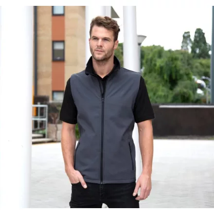 Result mellény Soft Shell Bodywarmer 280 sötétszürke-fekete