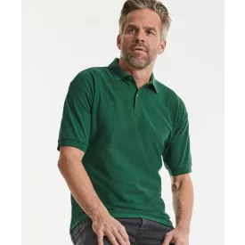 Russell galléros póló Blended Fabric 215 üvegzöld