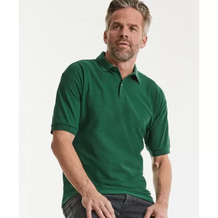 Russell galléros póló Blended Fabric 215 üvegzöld