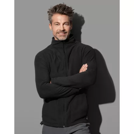 Stedman polár pulóver Active Fleece Jacket 220 fekete