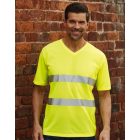 Yoko Hi-Vis Super Light V-Neck T-Shirt