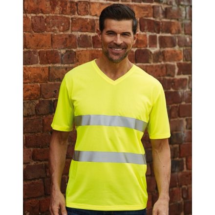 Yoko Hi-Vis Super Light V-Neck T-Shirt