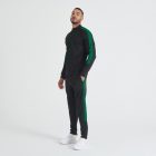 F+H tréning felső Tracksuit 250 fekete-zöld