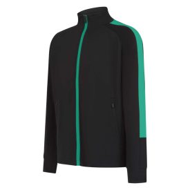 F+H gyerek tréning felső Tracksuit 250 fekete-zöld