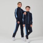 F+H gyerek tréning felső Tracksuit 250 tengerkék-égszínkék