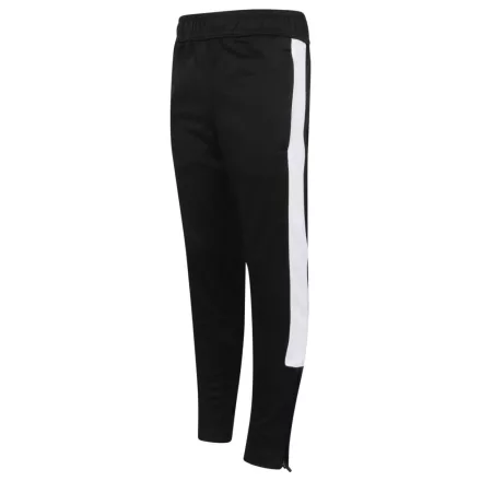F+H gyerek tréning nadrág Tracksuit 250 fekete-fehér