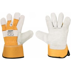 4WRK marhabőr rakodókesztyű Fuji szürke-sárga