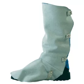   Euro Protection marhabőr hegesztő lábszárvédő szürke - csatos kivitelben