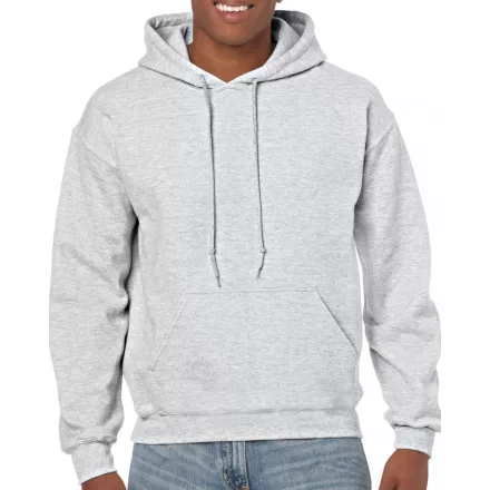 Gildan pulóver Heavy Blend Hooded Sweat 270 melírozott világosszürke