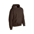Gildan pulóver Heavy Blend Hooded Sweat 270 étcsokoládé