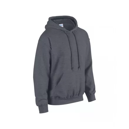 Gildan pulóver Heavy Blend Hooded Sweat 270 melírozott sötétszürke