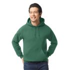 Gildan pulóver Heavy Blend Hooded Sweat 270 melírozott sötétzöld