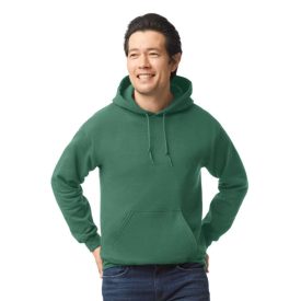   Gildan pulóver Heavy Blend Hooded Sweat 270 melírozott sötétzöld