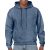 Gildan pulóver Heavy Blend Hooded Sweat 270 melírozott tengerkék
