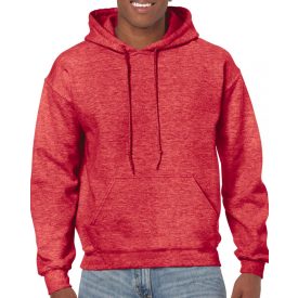   Gildan pulóver Heavy Blend Hooded Sweat 270 melírozott piros