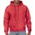 Gildan pulóver Heavy Blend Hooded Sweat 270 melírozott piros
