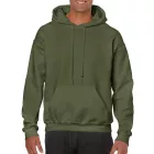 Gildan pulóver Heavy Blend Hooded Sweat 270 military