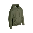 Gildan pulóver Heavy Blend Hooded Sweat 270 military