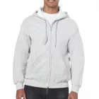 Gildan pulóver Heavy Blend Hooded Full Zip 270 melírozott világosszürke