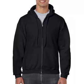 Gildan pulóver Heavy Blend Hooded Full Zip 270 fekete