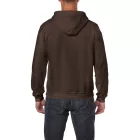 Gildan pulóver Heavy Blend Hooded Full Zip 270 étcsokoládé