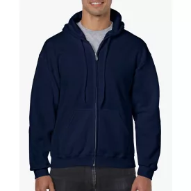 Gildan pulóver Heavy Blend Hooded Full Zip 270 tengerkék