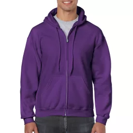 Gildan pulóver Heavy Blend Hooded Full Zip 270 lila