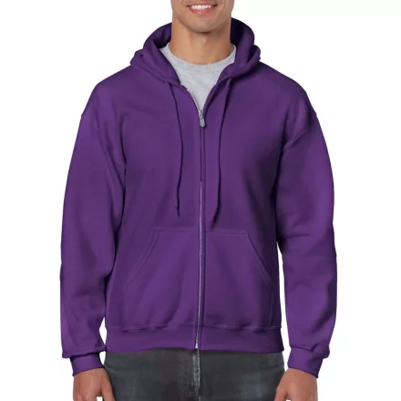 Gildan pulóver Heavy Blend Hooded Full Zip 270 lila
