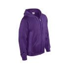 Gildan pulóver Heavy Blend Hooded Full Zip 270 lila