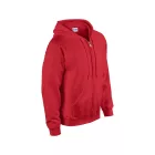 Gildan pulóver Heavy Blend Hooded Full Zip 270 piros