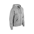 Gildan pulóver Heavy Blend Hooded Full Zip 270 melírozott szürke