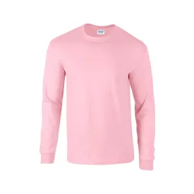 Gildan hosszú ujjú póló Ultra Cotton 203 világos pink