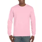 Gildan hosszú ujjú póló Ultra Cotton 203 világos pink