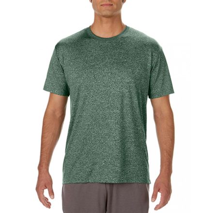 Gildan póló Performance 159 melírozott sötét zöld