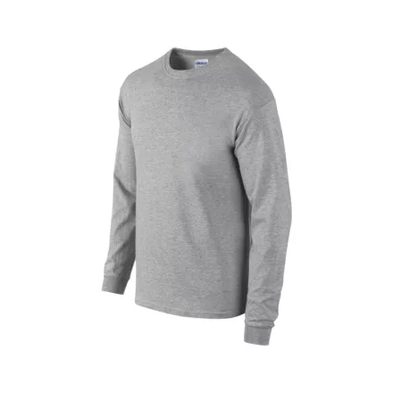 Gildan hosszú ujjú póló Heavy Cotton 185 melírozott szürke