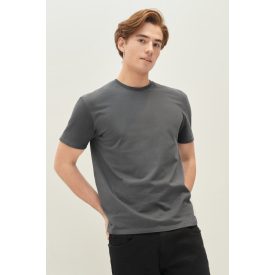 Gildan póló SoftStyle 150 melírozott vulkánszürke