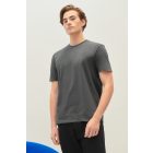 Gildan póló SoftStyle 150 melírozott vulkánszürke