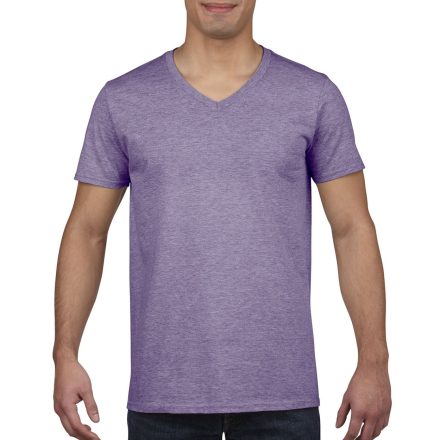 Gildan póló Softstyle 153 melírozott lila