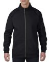 Gildan pulóver Premium Cotton Full Zip Jacket 309 fekete XL
